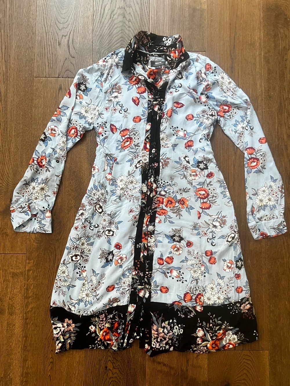 Anthropologie Maeve Leyster Floral Button-Down Shirtdress